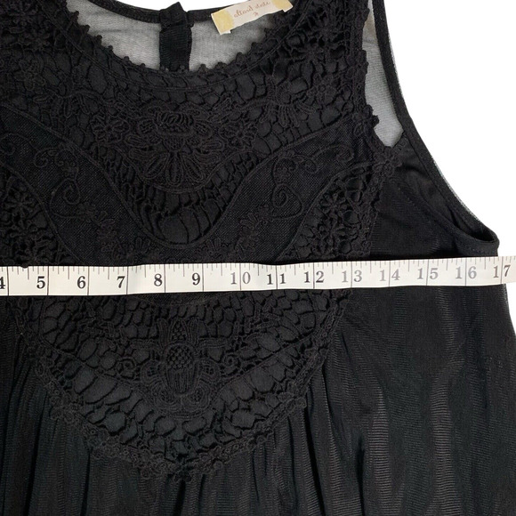 Altar'd State Dress Sz M Cocktail Y2K Fairy Grunge Coquette Milkmaid Metallic - Picture 5 of 6